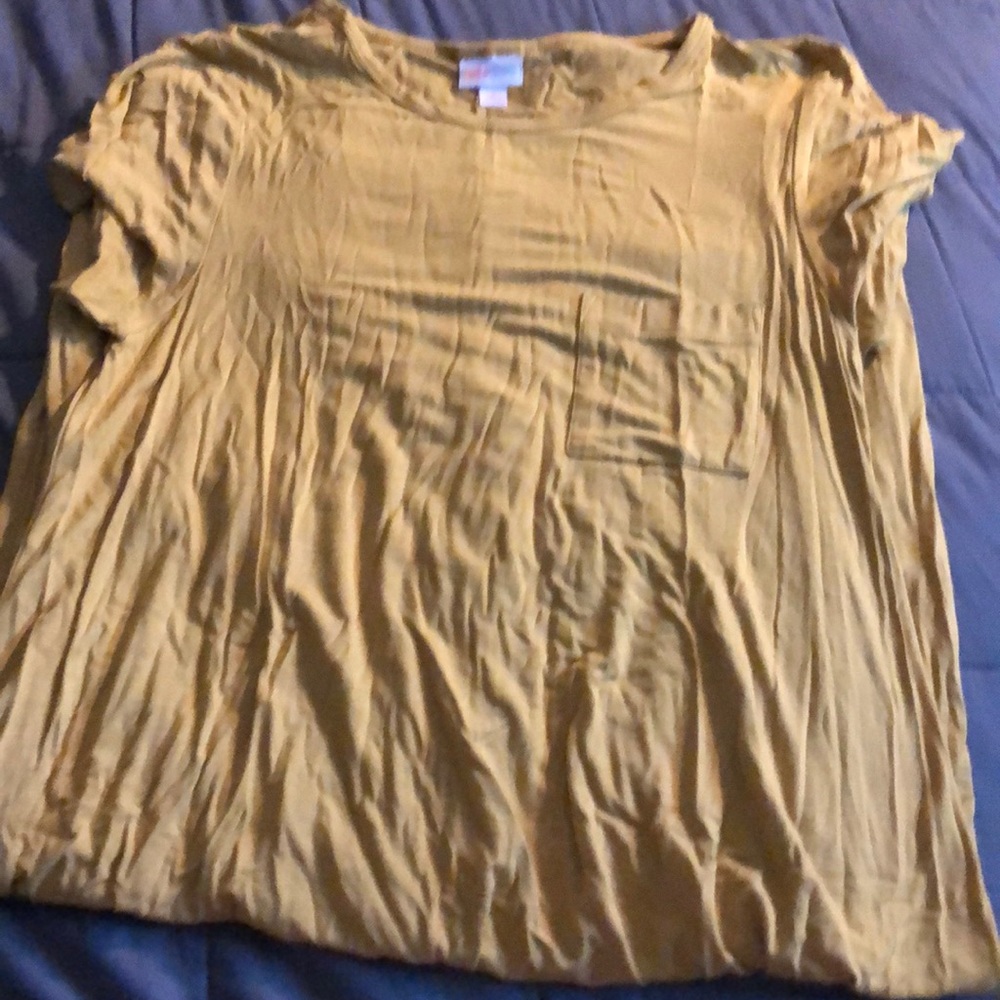 Lularoe Solid Mustard Carly Dress